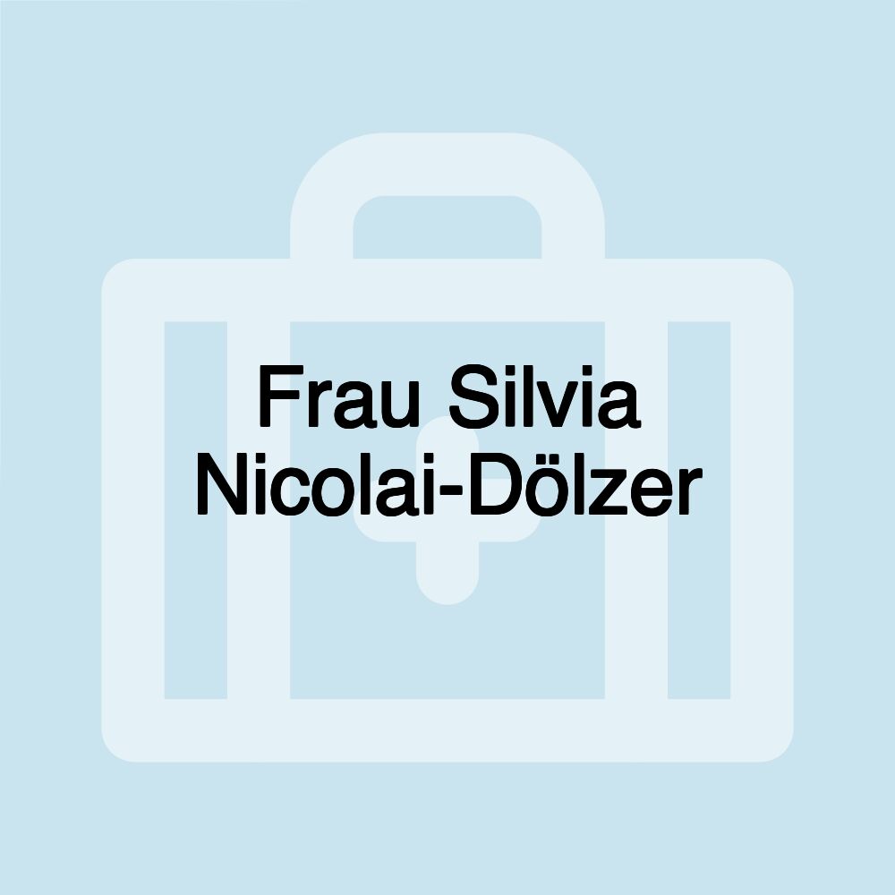 Frau Silvia Nicolai-Dölzer