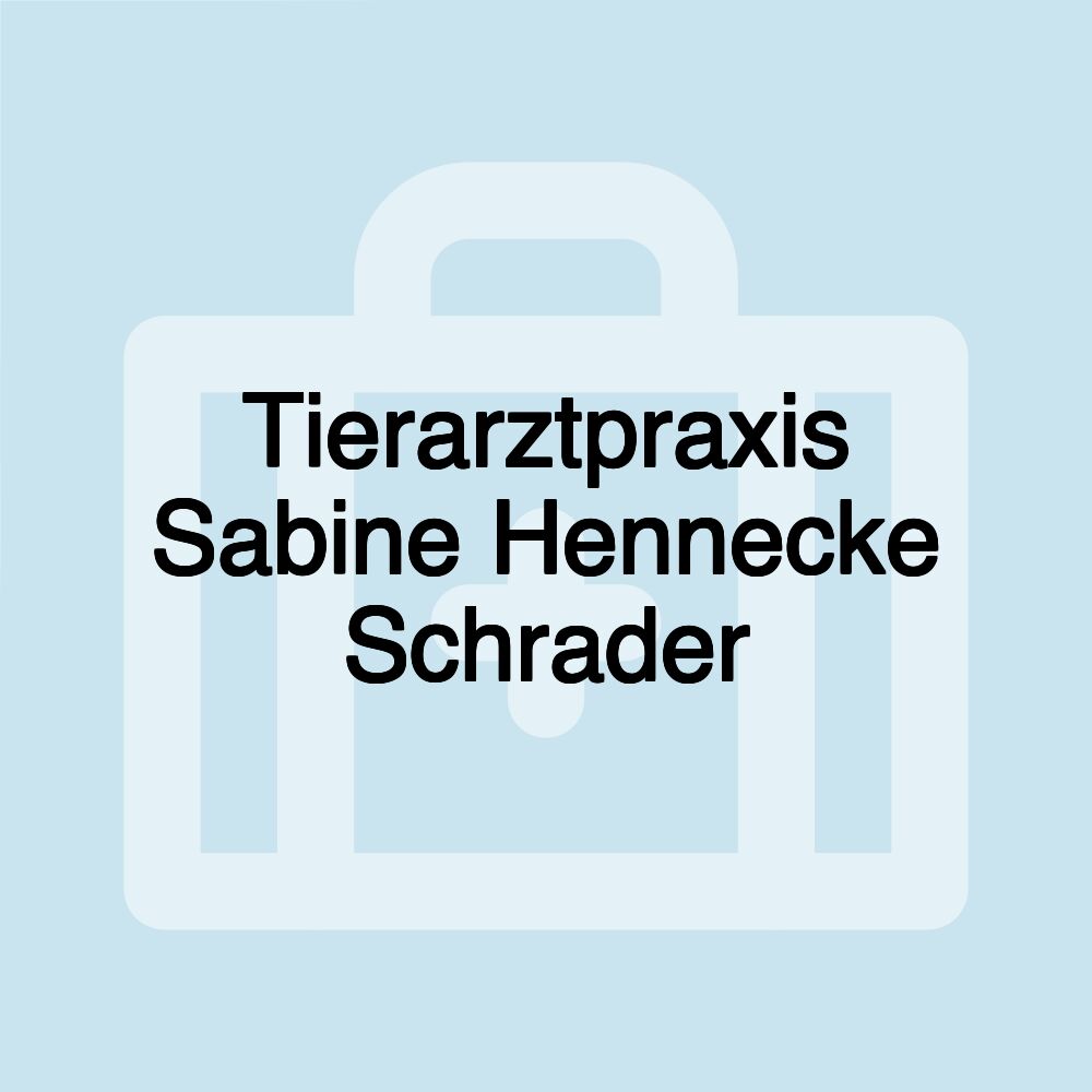 Tierarztpraxis Sabine Hennecke Schrader