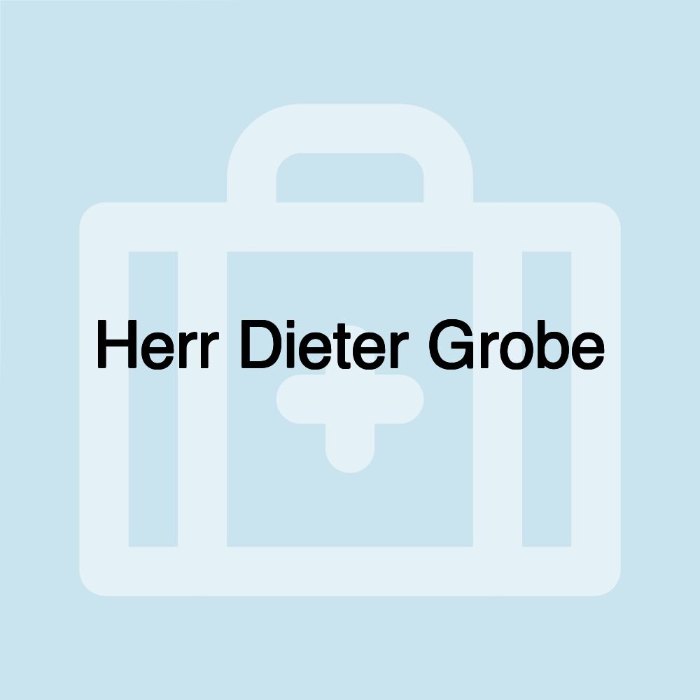 Herr Dieter Grobe