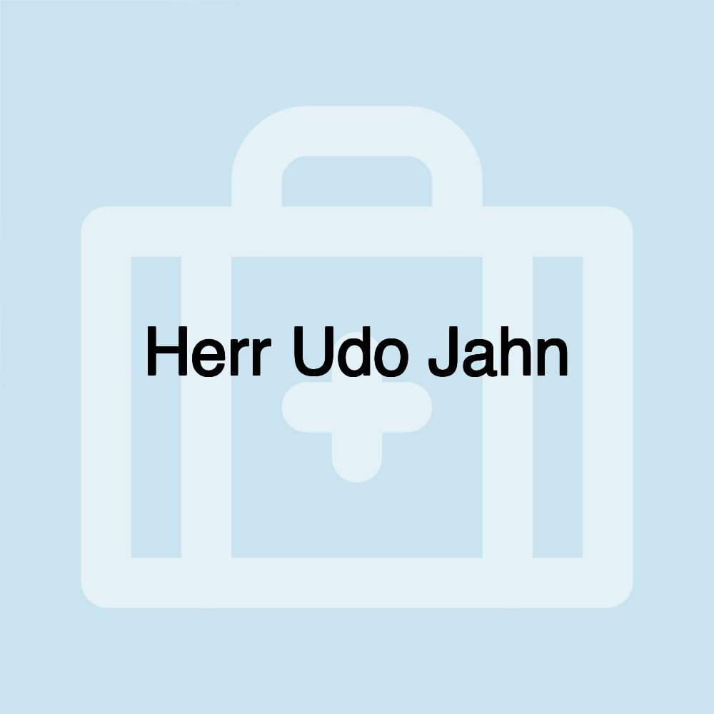 Herr Udo Jahn