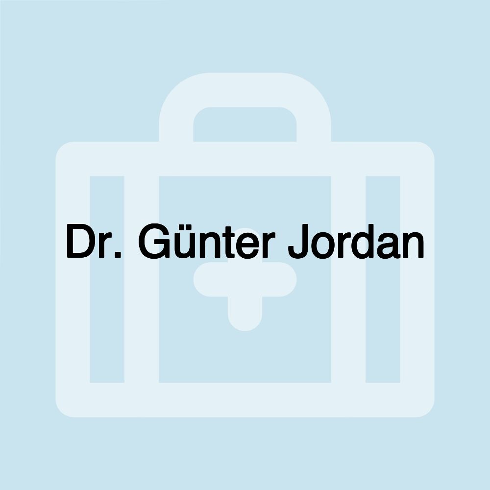 Dr. Günter Jordan