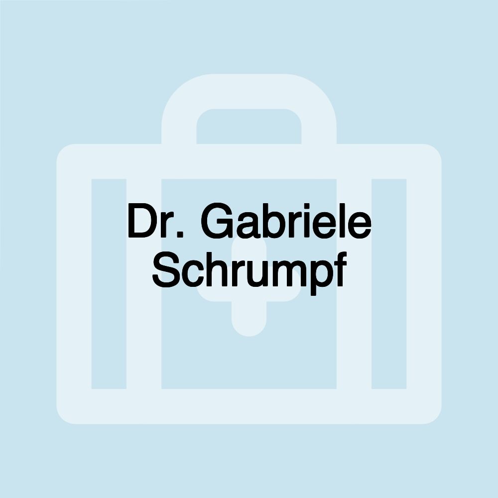 Dr. Gabriele Schrumpf