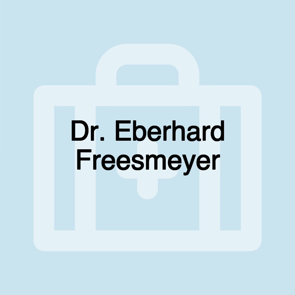 Dr. Eberhard Freesmeyer