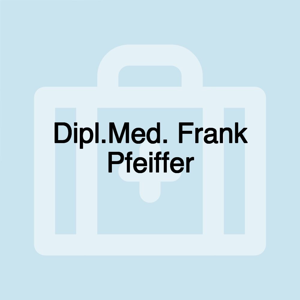 Dipl.Med. Frank Pfeiffer