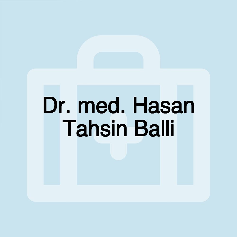 Dr. med. Hasan Tahsin Balli