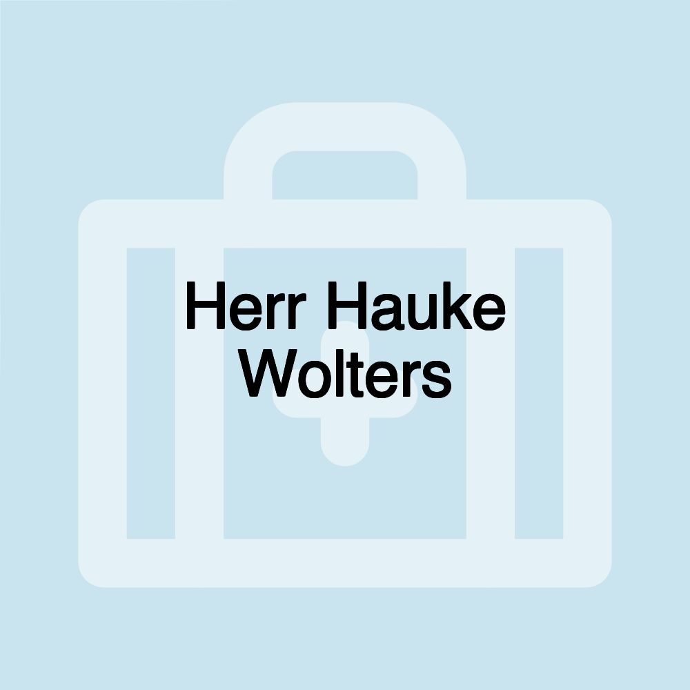 Herr Hauke Wolters