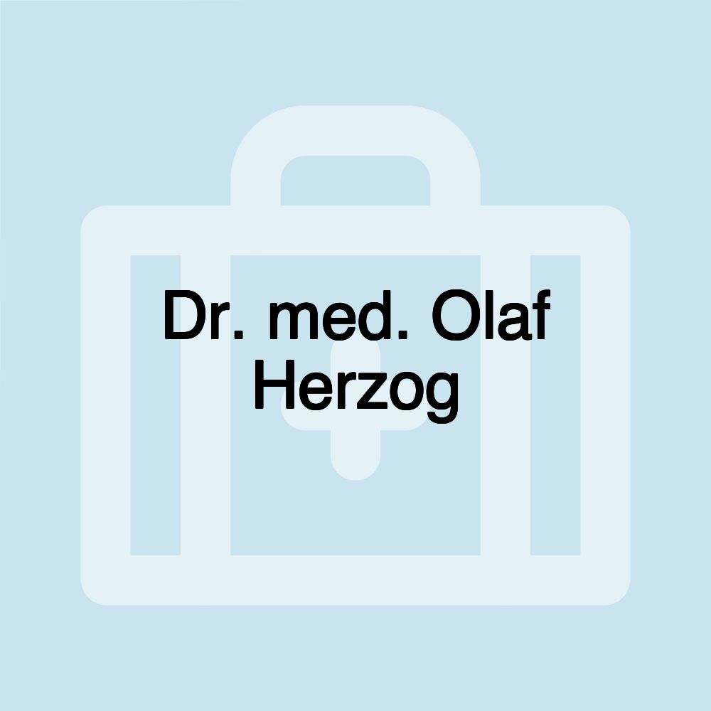 Dr. med. Olaf Herzog