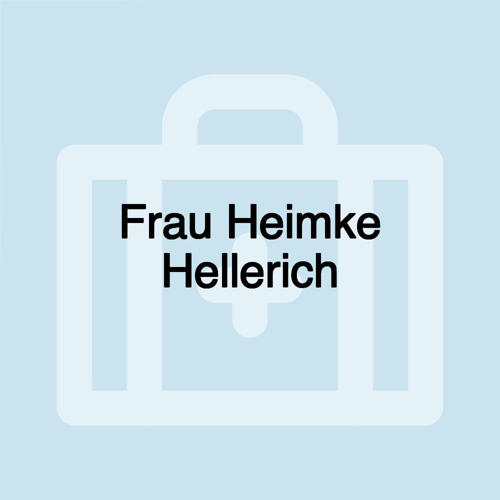 Frau Heimke Hellerich