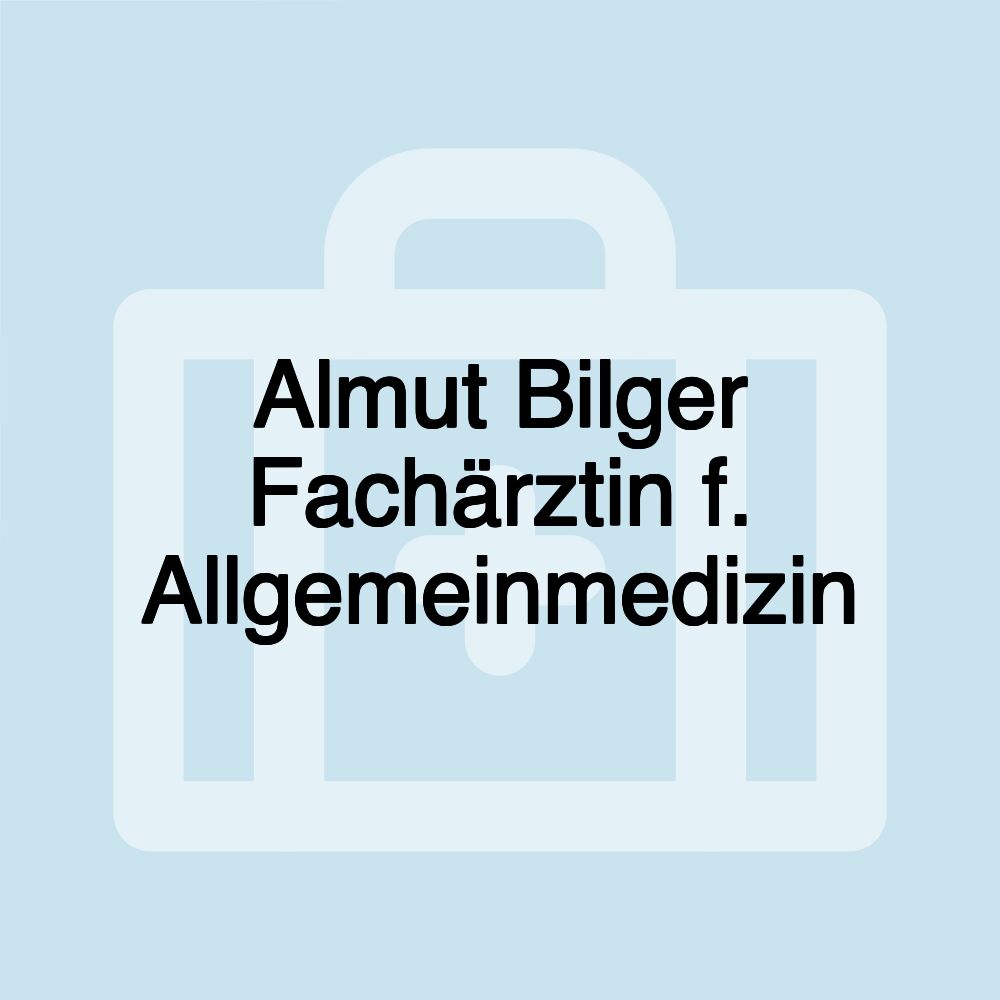 Almut Bilger Fachärztin f. Allgemeinmedizin