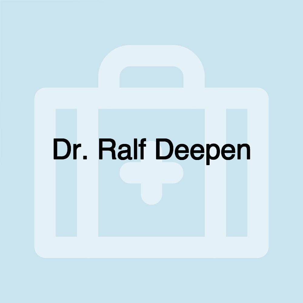 Dr. Ralf Deepen