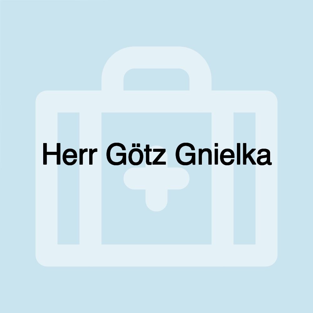 Herr Götz Gnielka