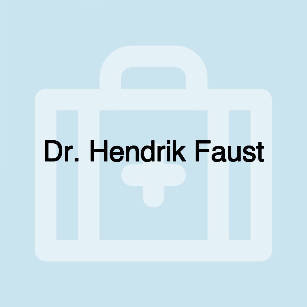 Dr. Hendrik Faust