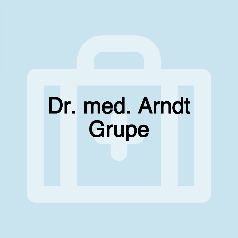 Dr. med. Arndt Grupe