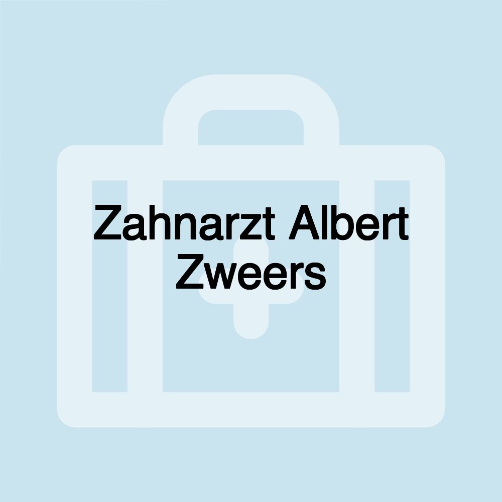 Zahnarzt Albert Zweers