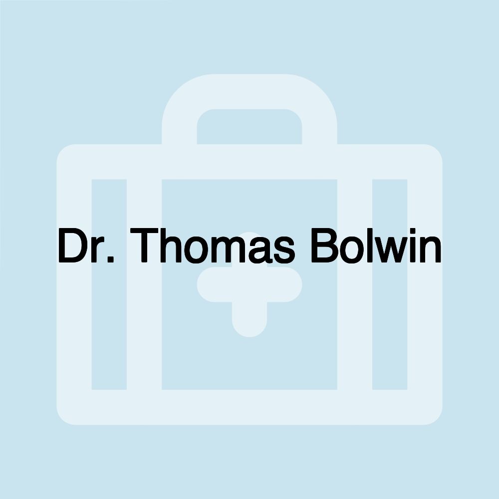 Dr. Thomas Bolwin