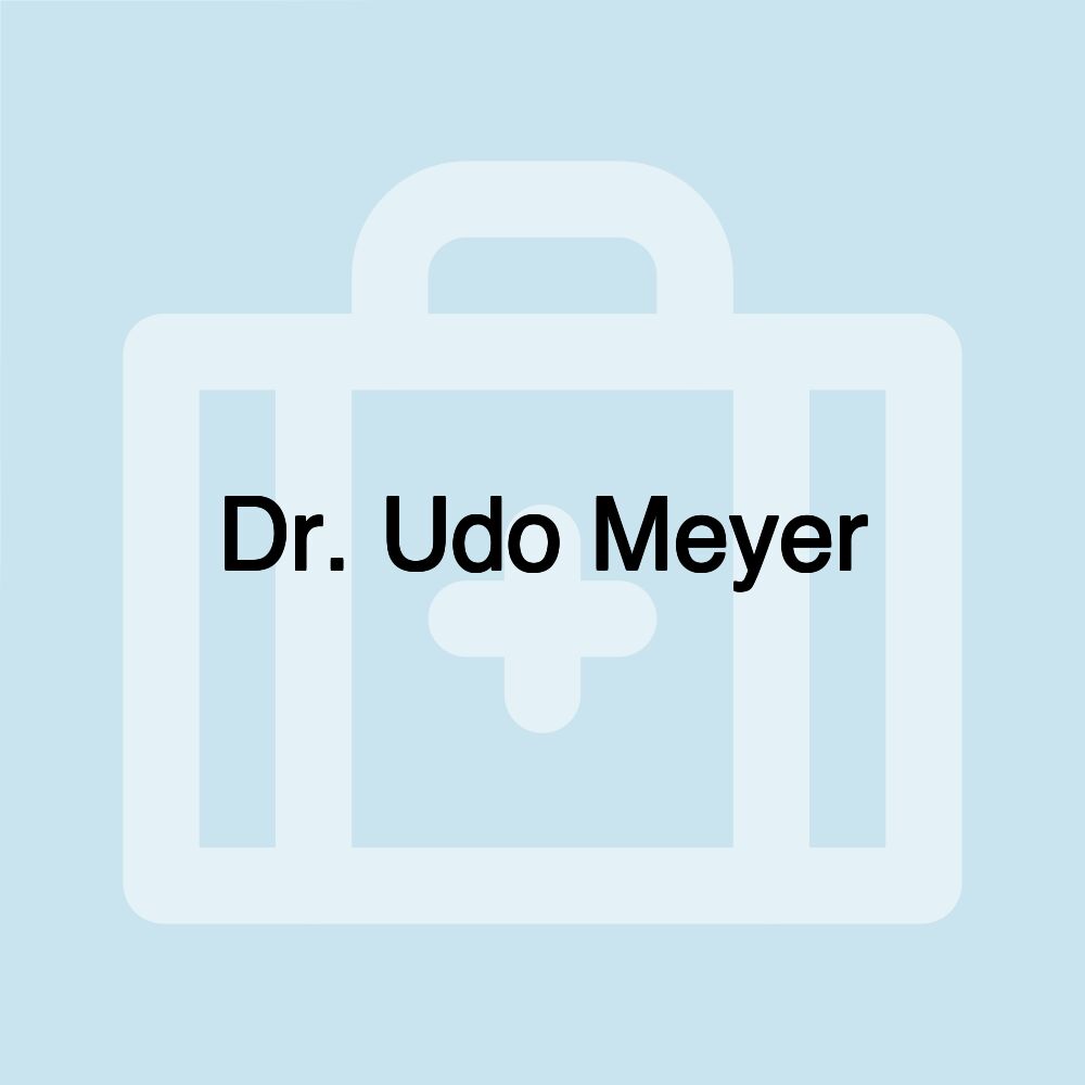 Dr. Udo Meyer