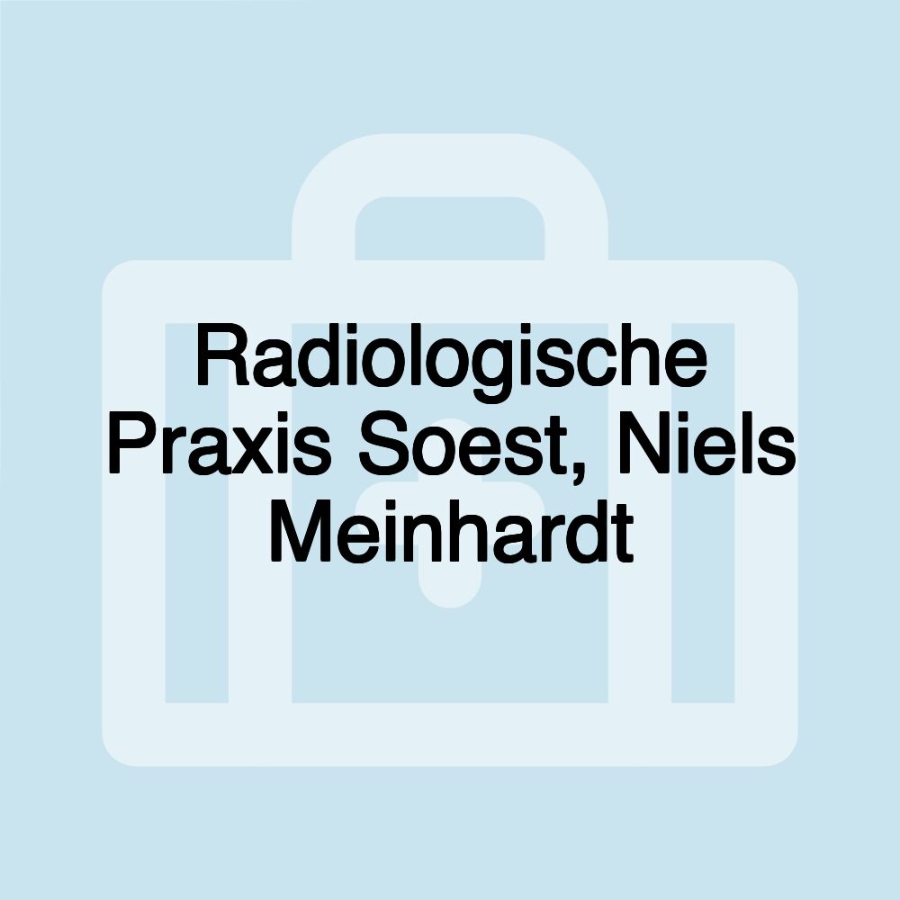 Radiologische Praxis Soest, Niels Meinhardt