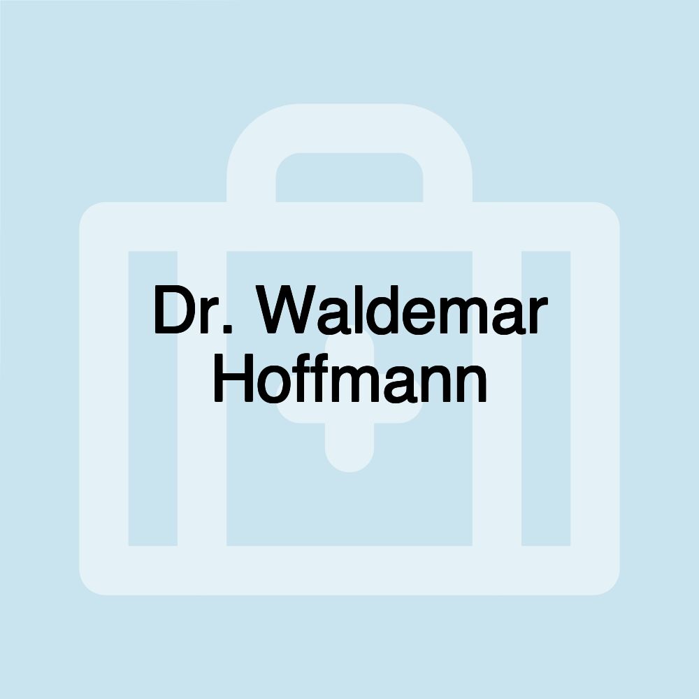 Dr. Waldemar Hoffmann