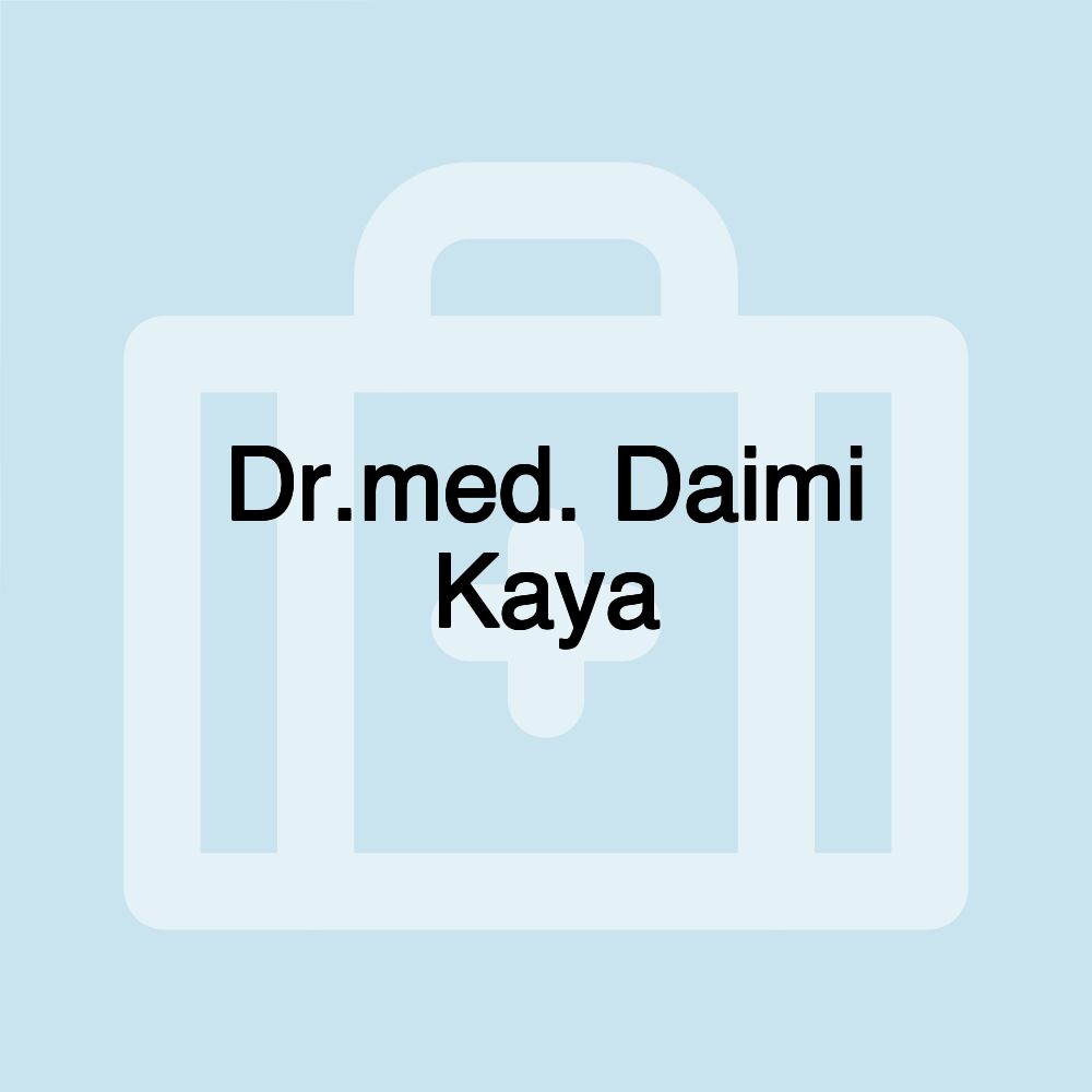 Dr.med. Daimi Kaya