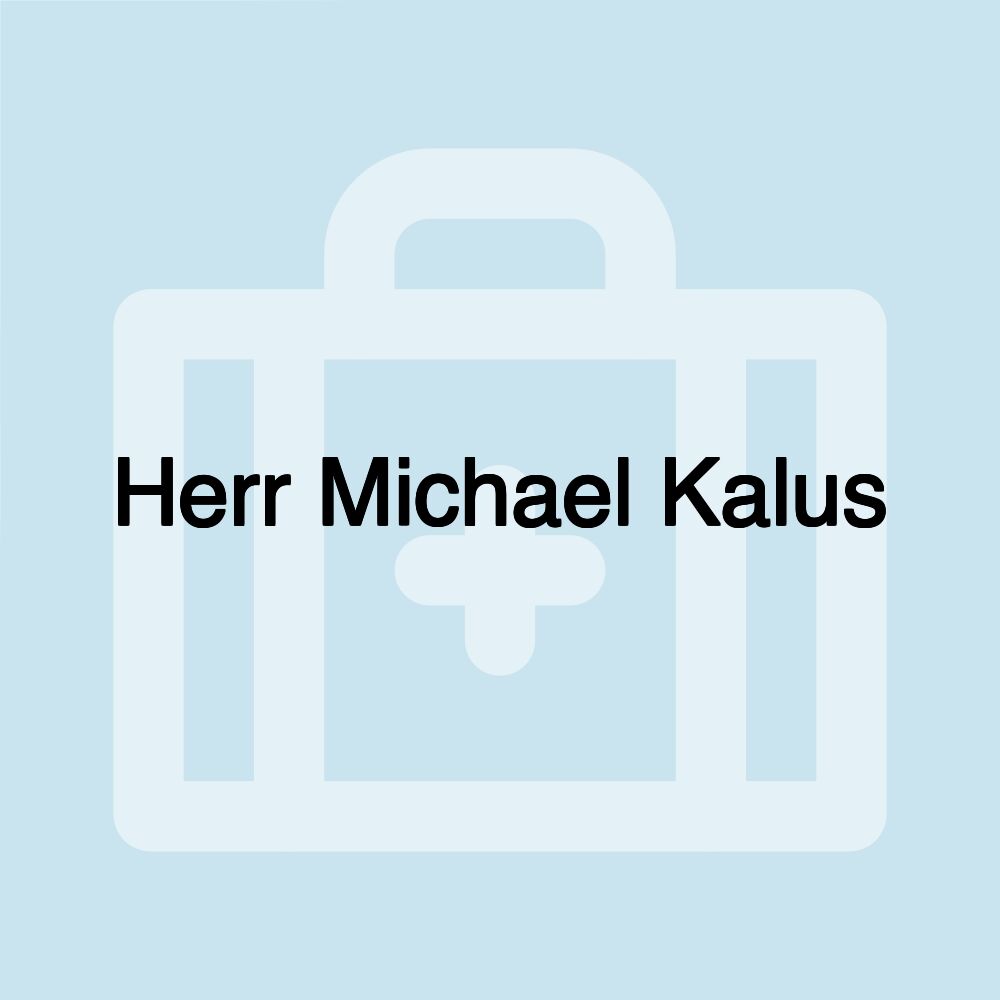 Herr Michael Kalus