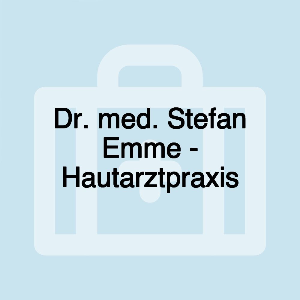 Dr. med. Stefan Emme - Hautarztpraxis