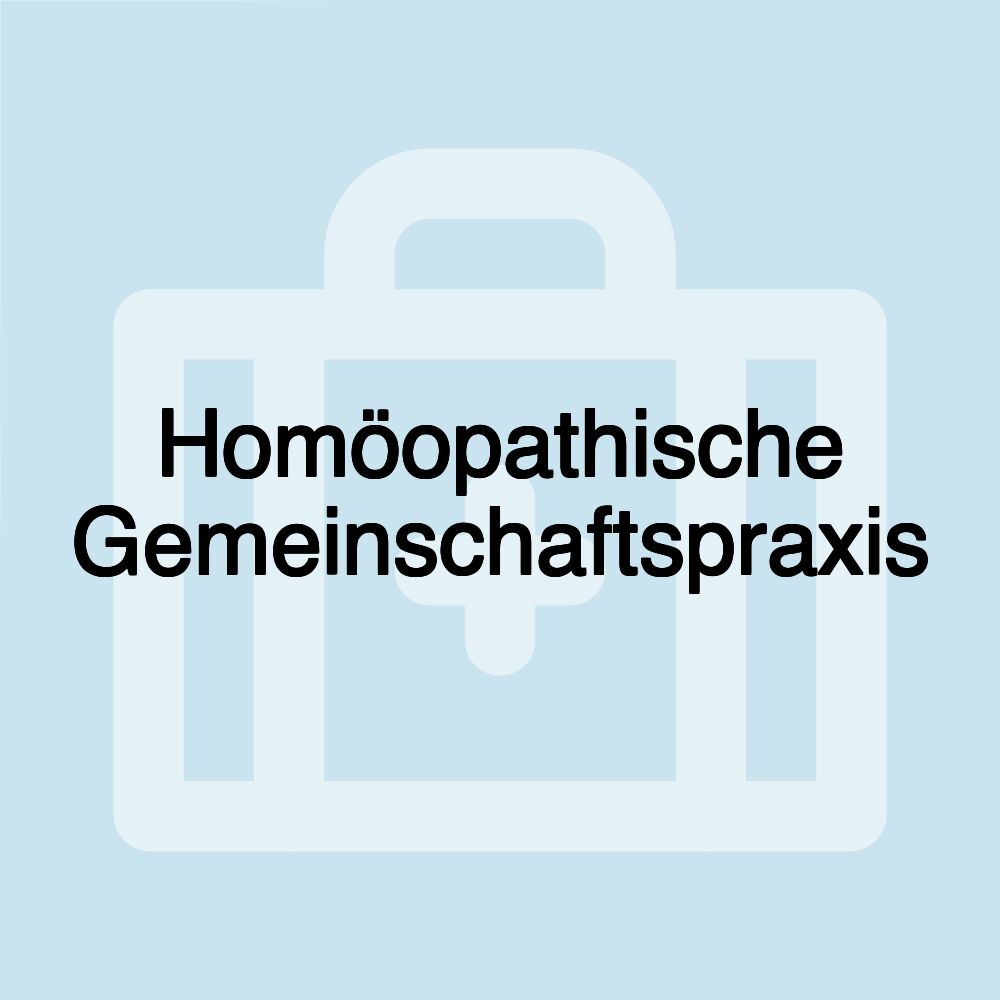 Homöopathische Gemeinschaftspraxis