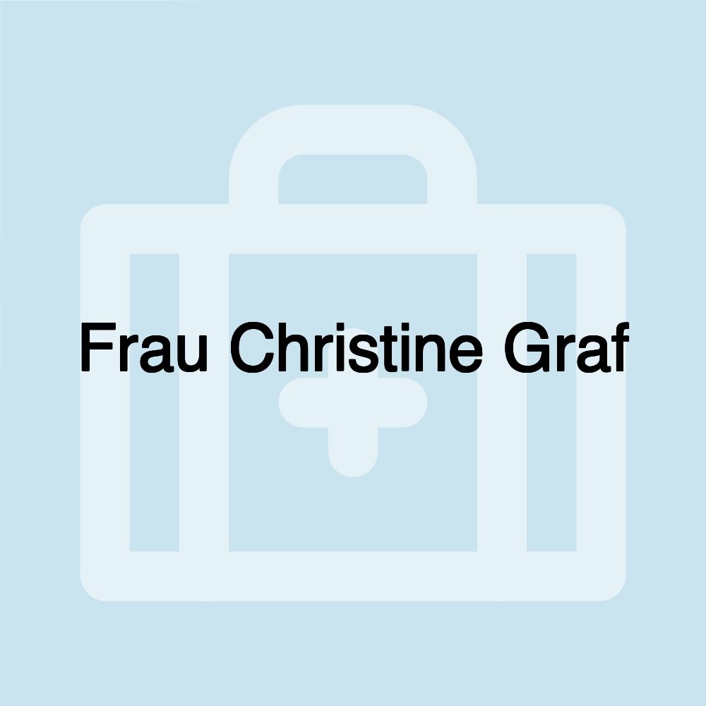 Frau Christine Graf