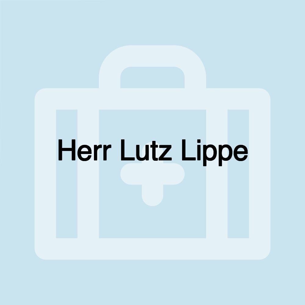 Herr Lutz Lippe