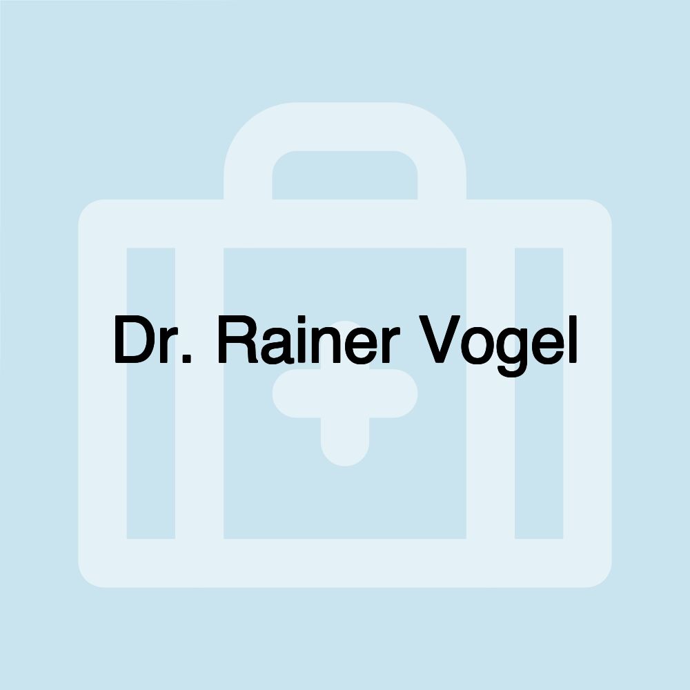 Dr. Rainer Vogel