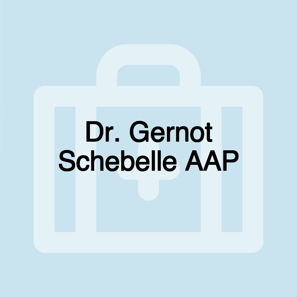 Dr. Gernot Schebelle AAP