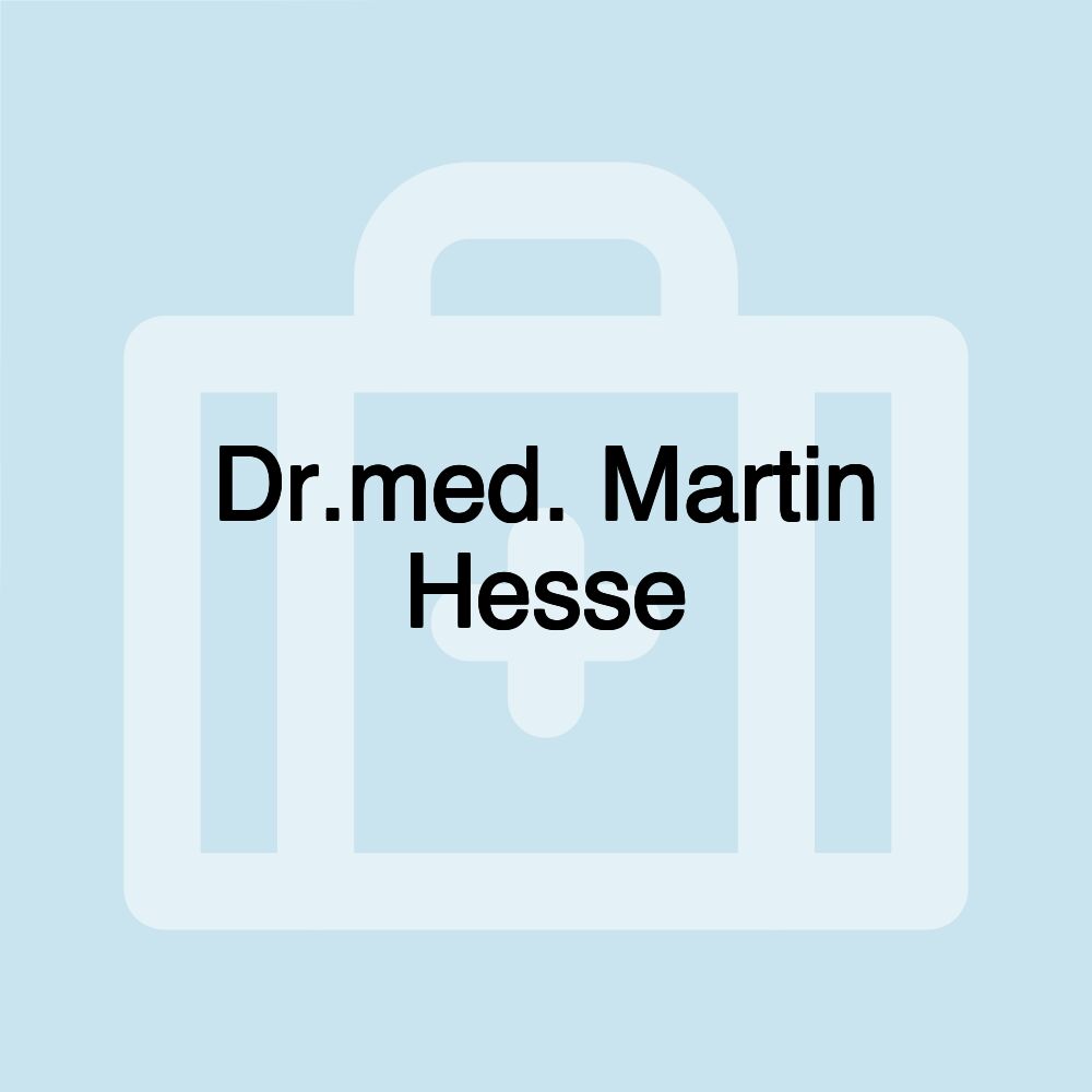 Dr.med. Martin Hesse