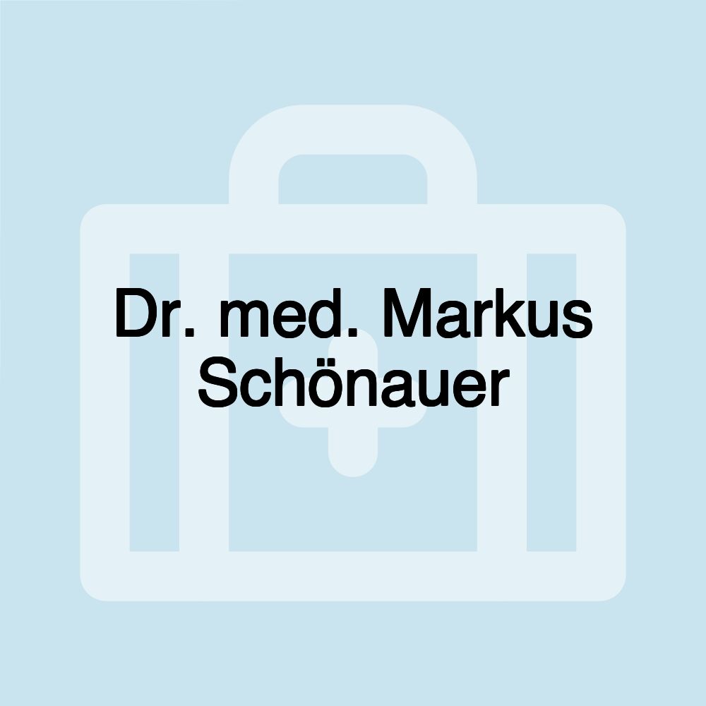 Dr. med. Markus Schönauer