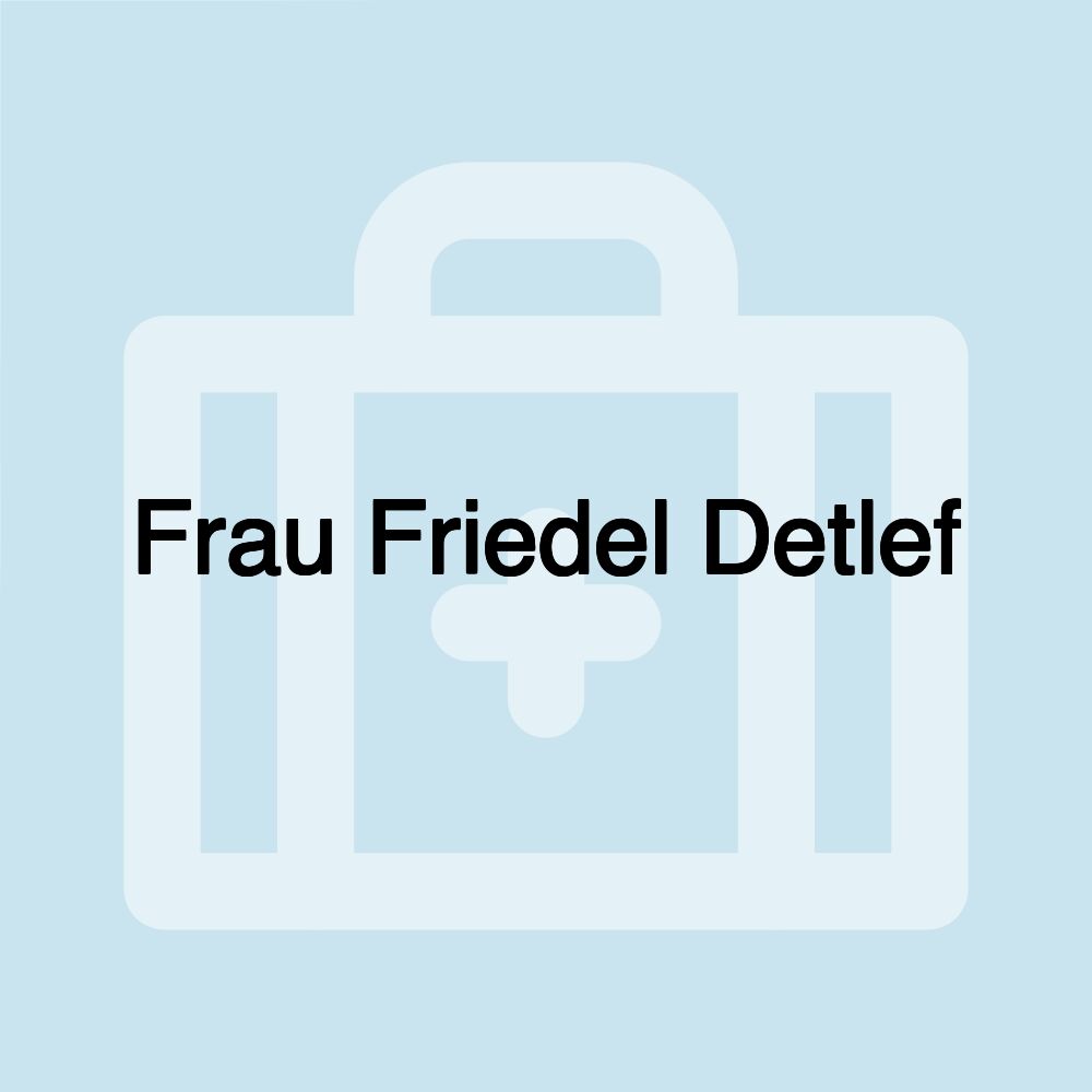 Frau Friedel Detlef