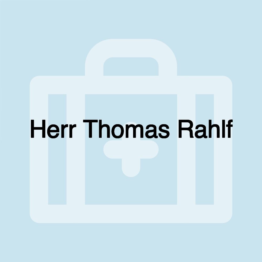 Herr Thomas Rahlf