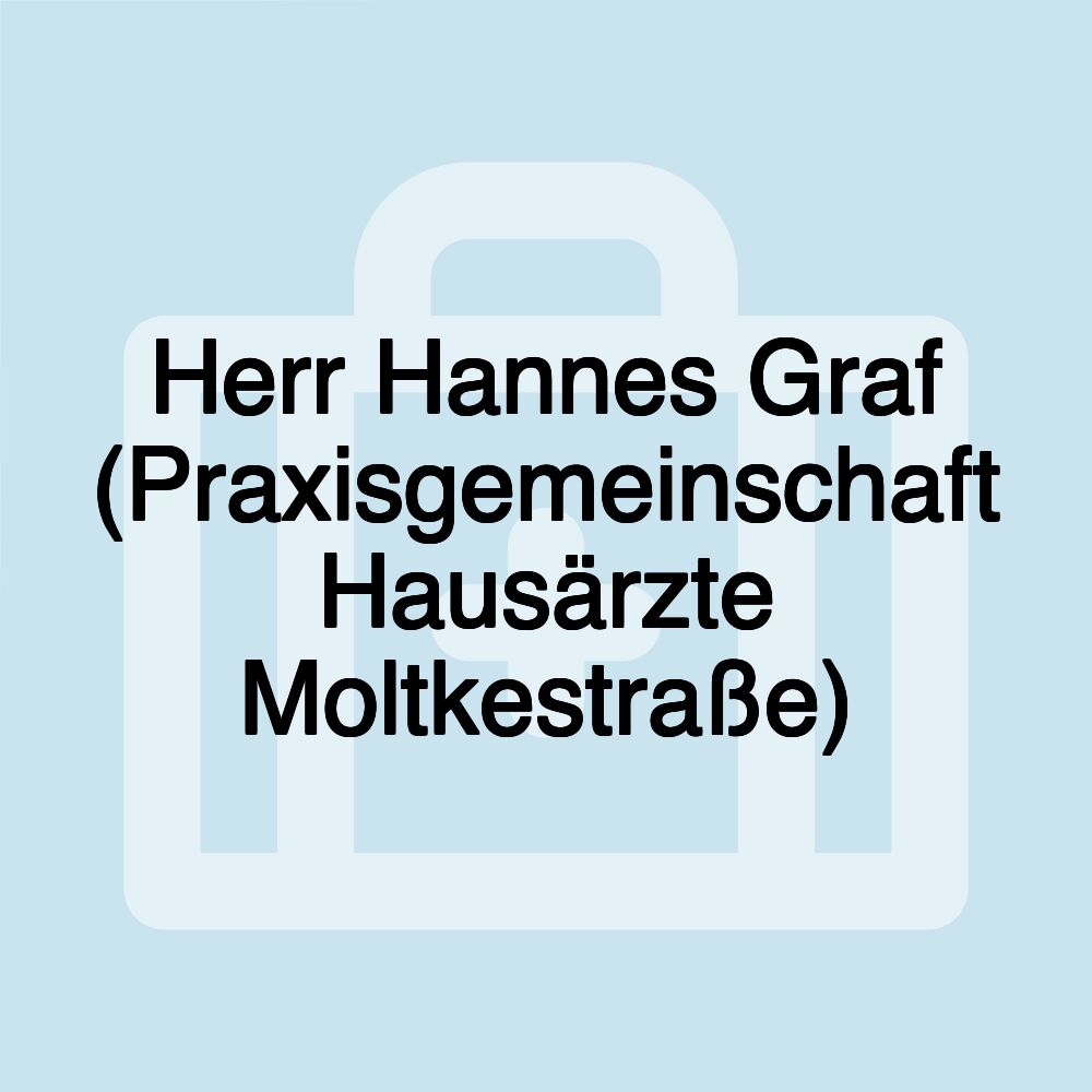 Herr Hannes Graf (Praxisgemeinschaft Hausärzte Moltkestraße)