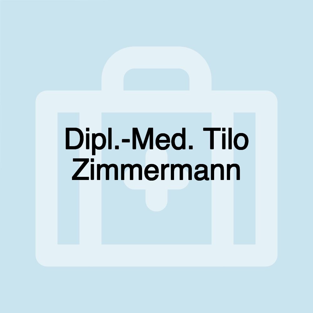 Dipl.-Med. Tilo Zimmermann