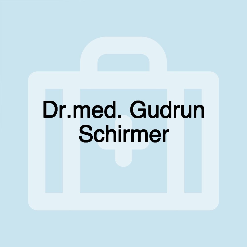 Dr.med. Gudrun Schirmer