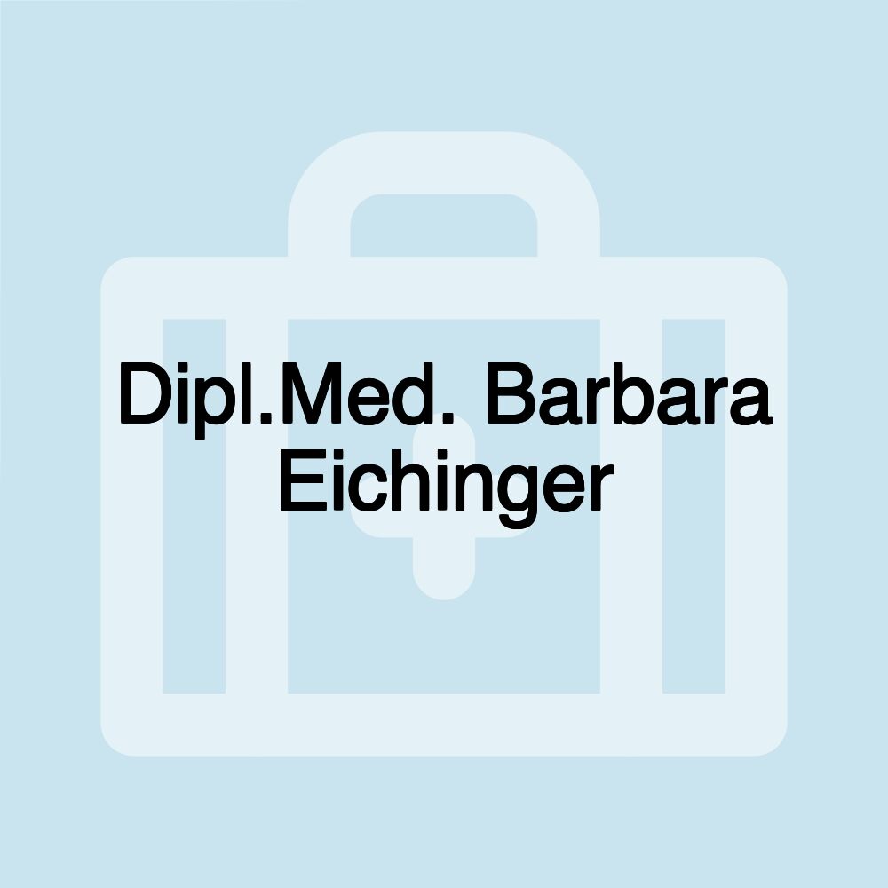 Dipl.Med. Barbara Eichinger