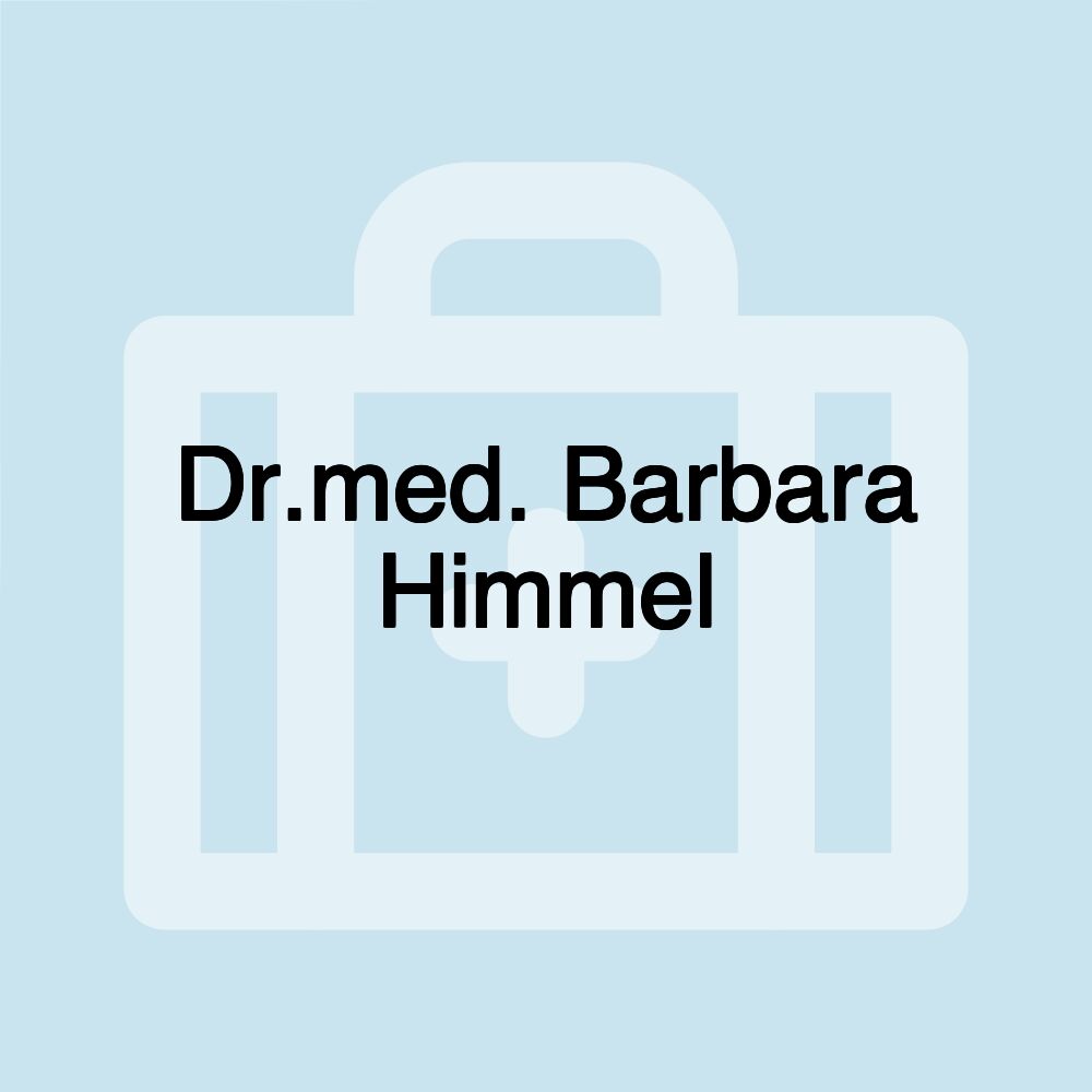 Dr.med. Barbara Himmel