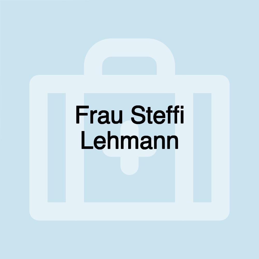 Frau Steffi Lehmann