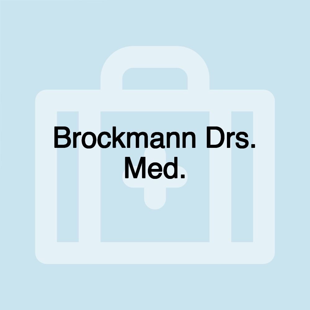 Brockmann Drs. Med.