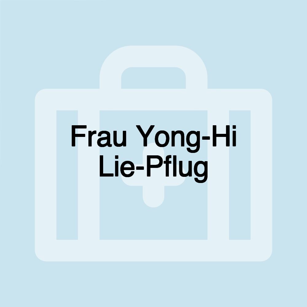 Frau Yong-Hi Lie-Pflug