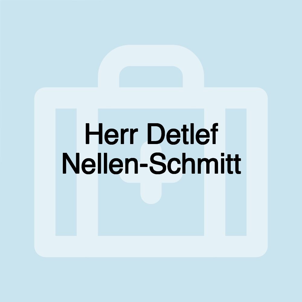 Herr Detlef Nellen-Schmitt