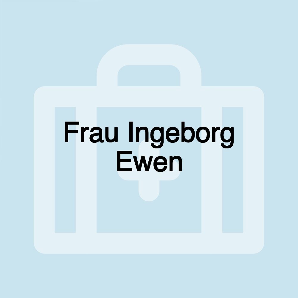 Frau Ingeborg Ewen