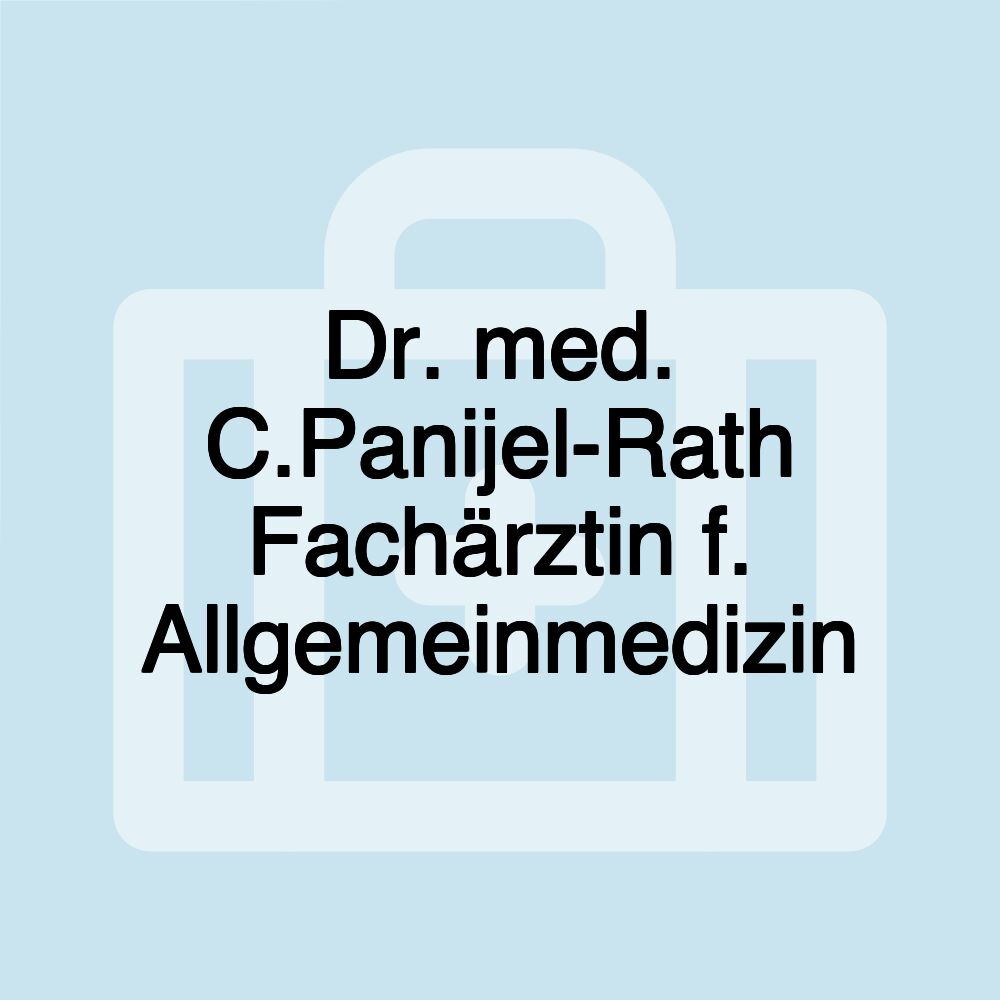 Dr. med. C.Panijel-Rath Fachärztin f. Allgemeinmedizin