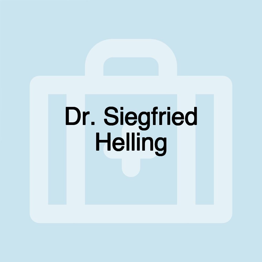 Dr. Siegfried Helling