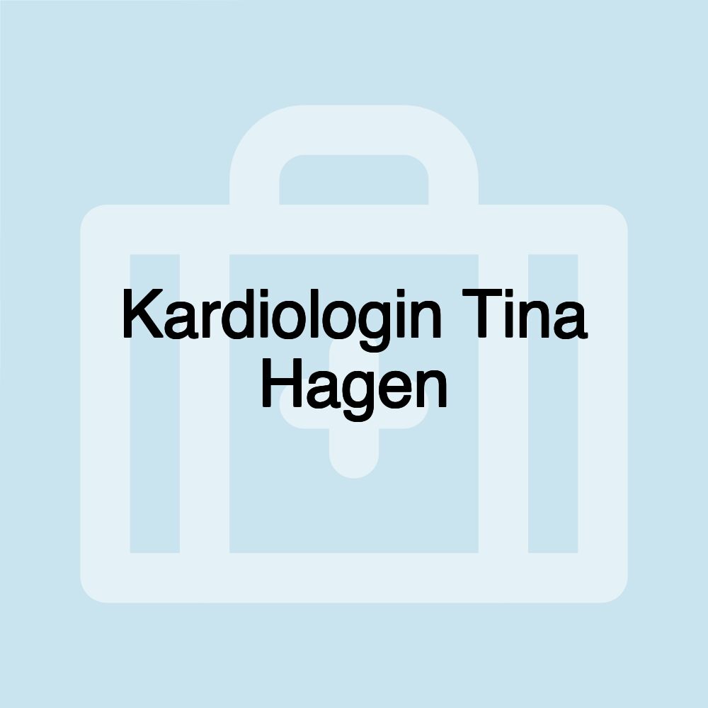 Kardiologin Tina Hagen