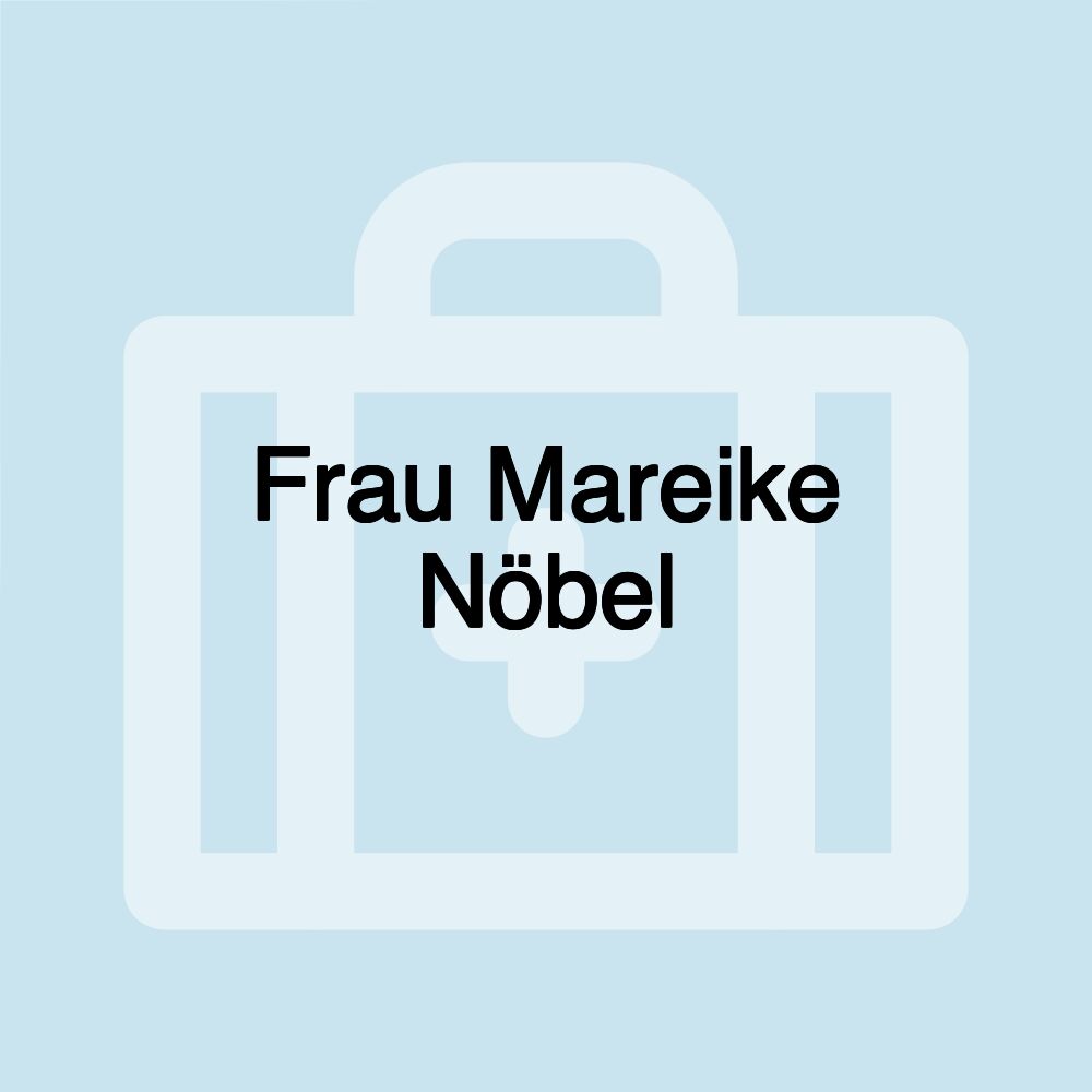 Frau Mareike Nöbel