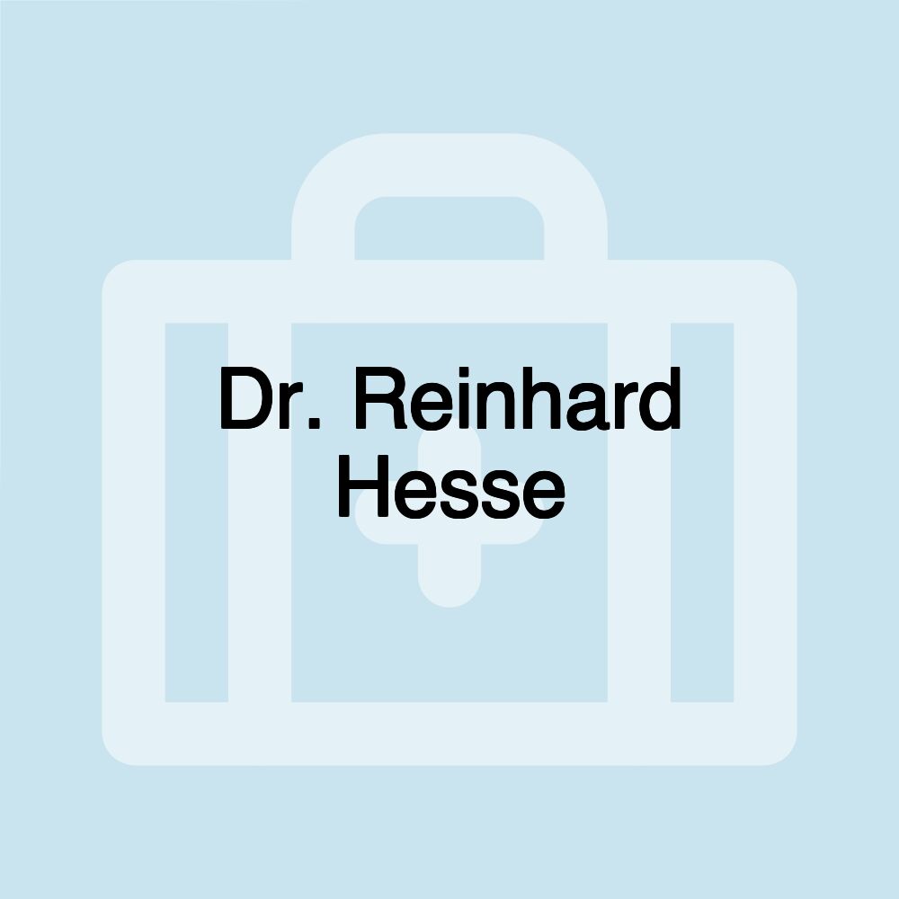 Dr. Reinhard Hesse