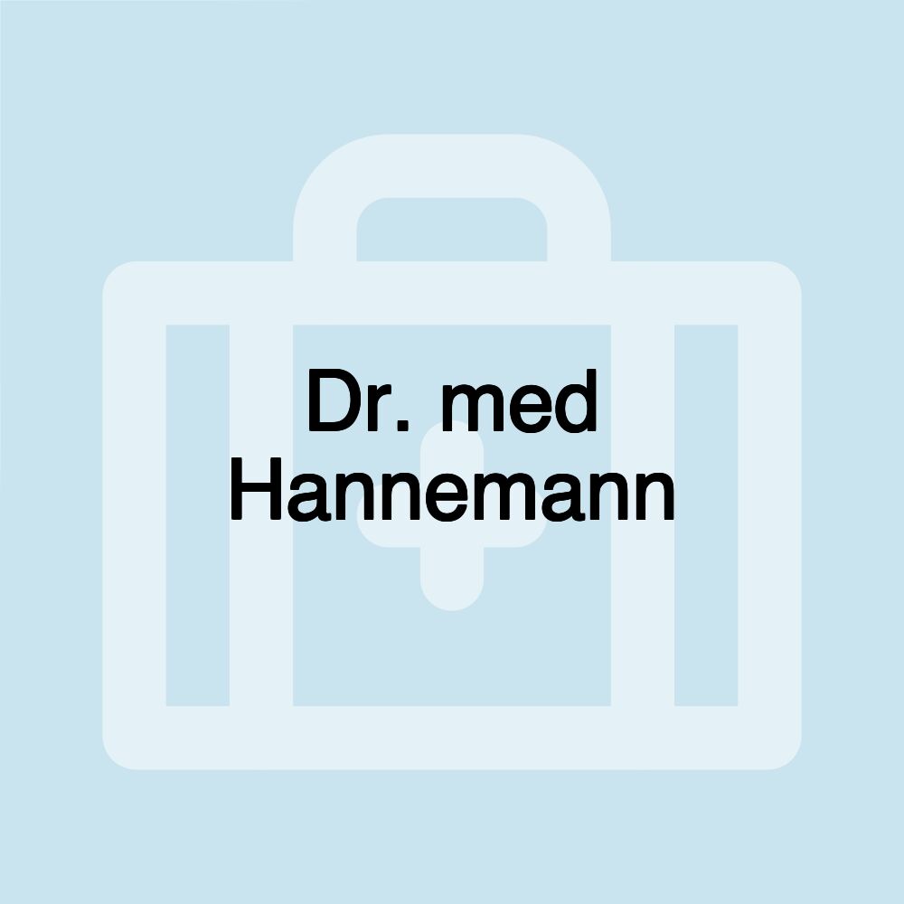 Dr. med Hannemann